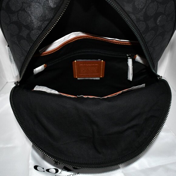 COACH Men's Charter Backpack in Charcoal #CP159 CHR NWT - Picture 2 of 8